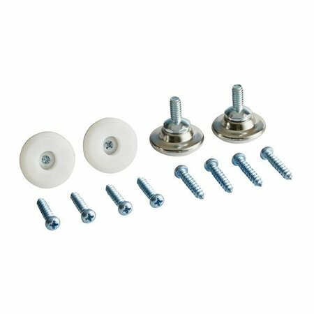 LANCASTER TABLE & SEATING 12 Piece Floor Glide and Screw Table Base Hardware Kit 164TBHRDWR8